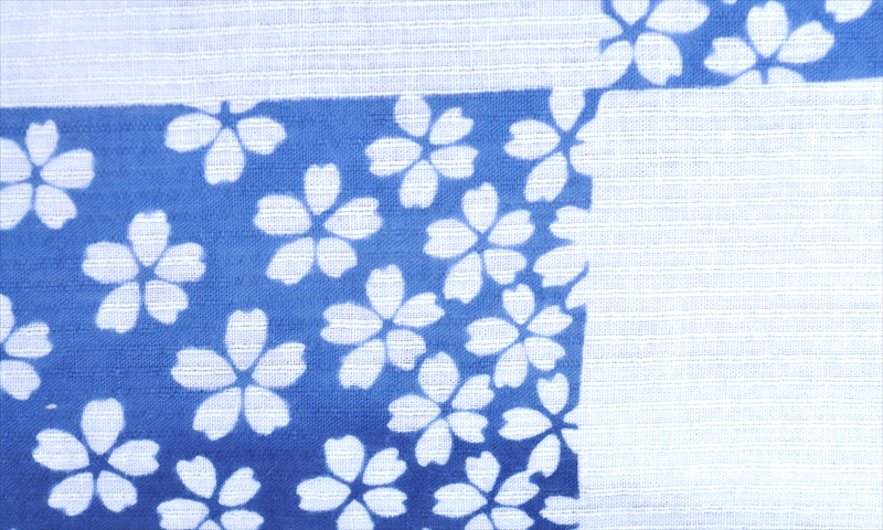 浴衣[水色・小桜]