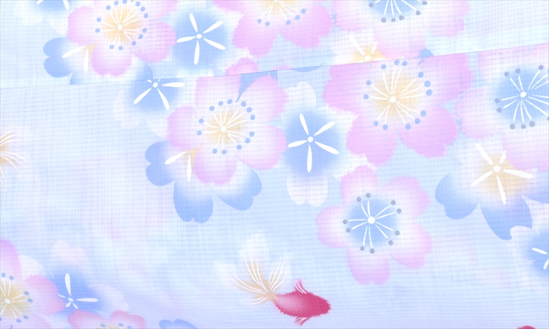 浴衣[水色・金魚]