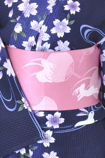 浴衣[紺・うさぎ]