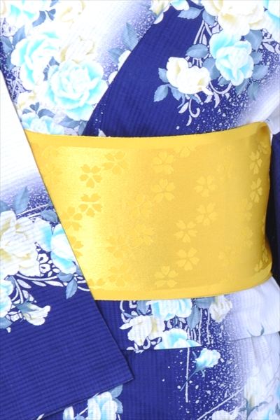 浴衣[青・薔薇トールサイズ]