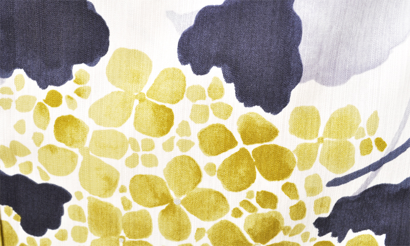 浴衣[白地・紫陽花]