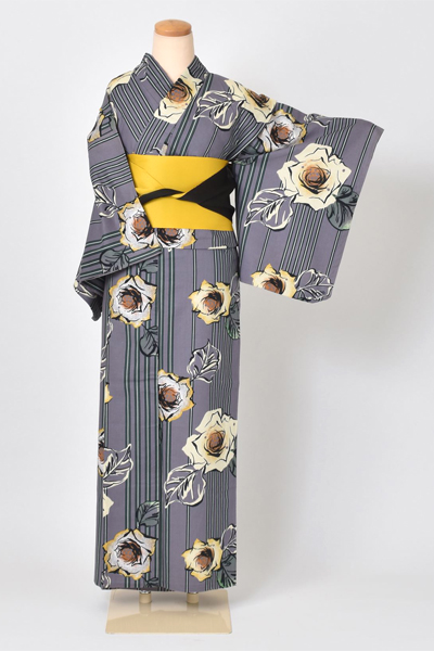 ゆかた[バラとレトロ]