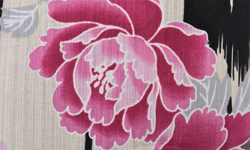 浴衣[牡丹と矢羽根]