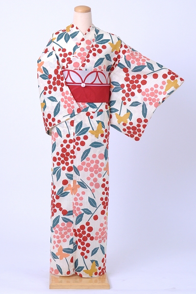 浴衣[木の実・蝶々]