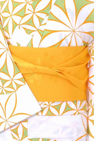 浴衣[黄色×きみどり]