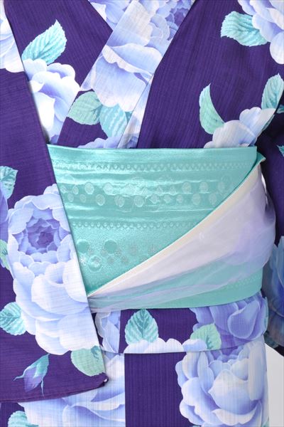 浴衣[紫・牡丹]