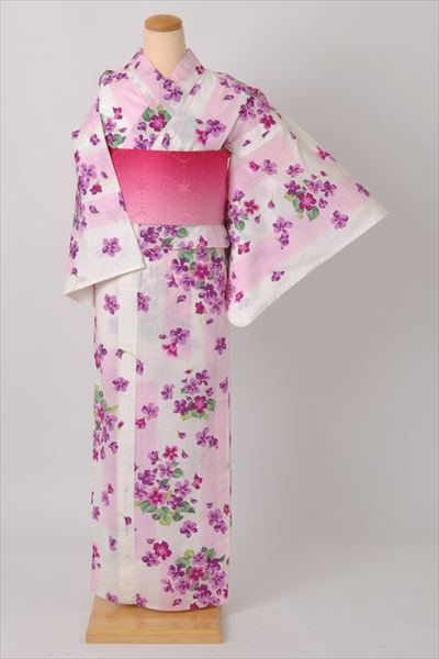 浴衣[白・小花]