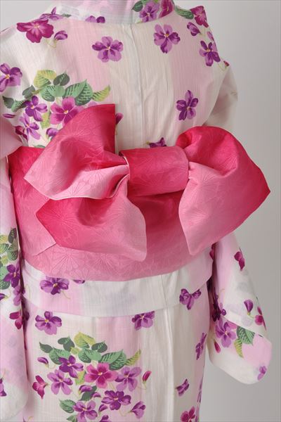 浴衣[白・小花]