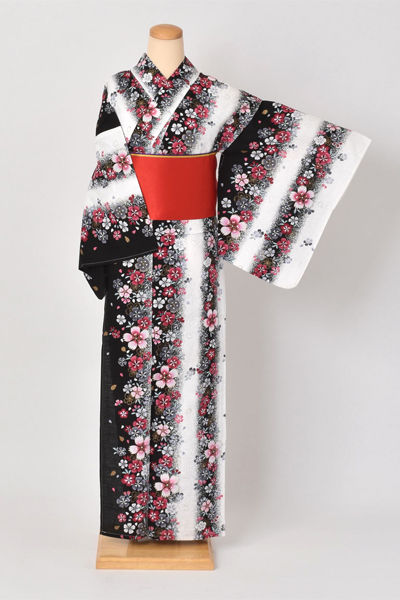 浴衣[撫子と縞]