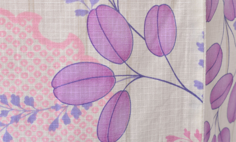 浴衣[白地に雪輪・小さめサイズ]