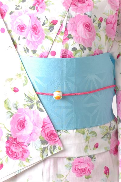 浴衣[ピンク・薔薇]