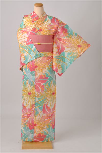 浴衣[桃色・乱菊]