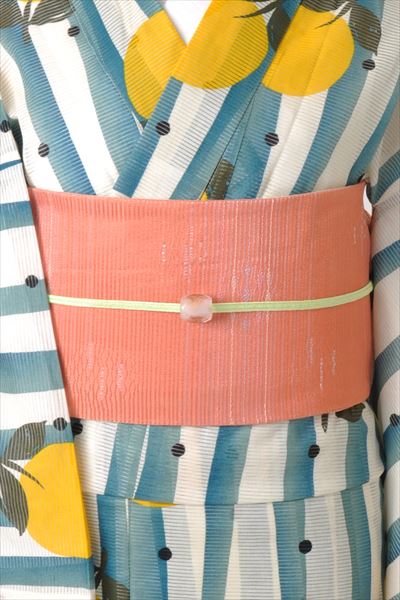 浴衣[着物風・夏みかん]