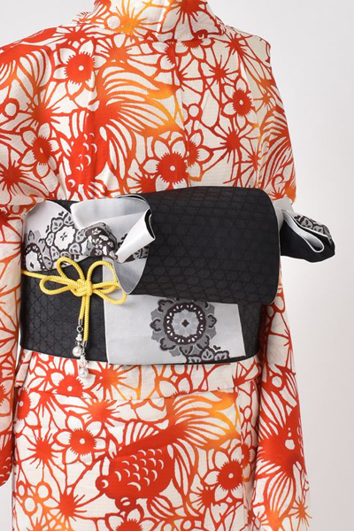 浴衣[花と金魚]