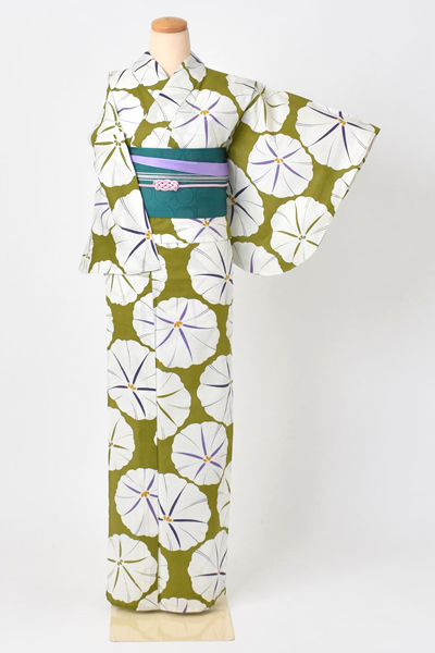 浴衣[抹茶・朝顔]