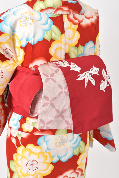 浴衣[赤・牡丹]