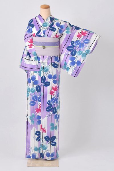 浴衣[薄紫・金魚]
