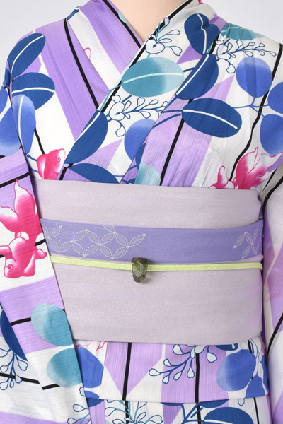 浴衣[薄紫・金魚]