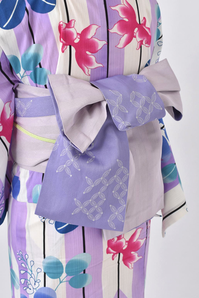 浴衣[薄紫・金魚]