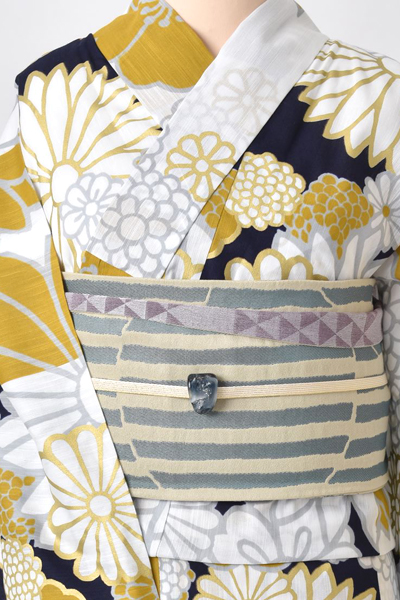 浴衣[大輪の花々]