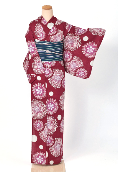 浴衣[大輪の菊]