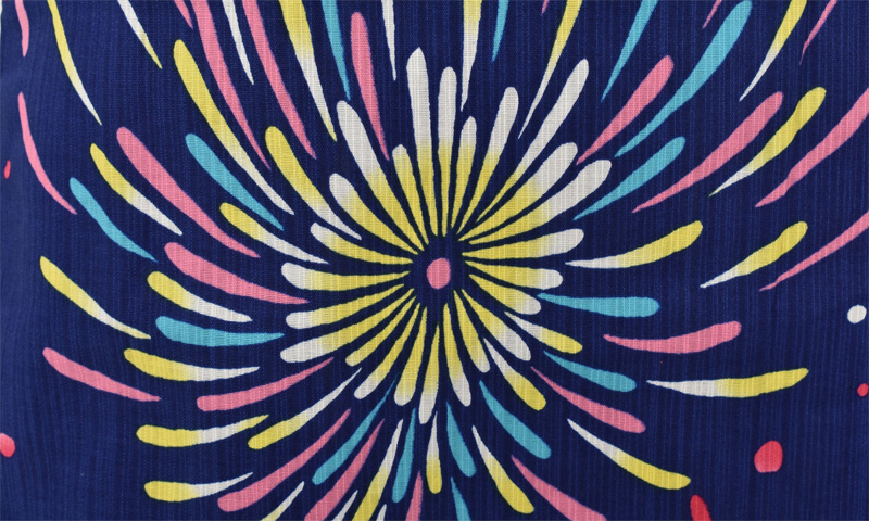 浴衣[紺・花火]