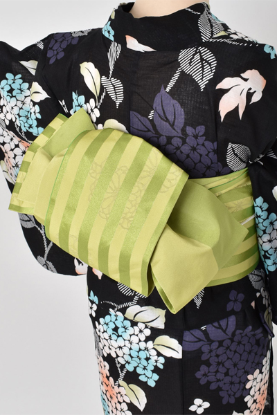 浴衣[紫陽花と金魚]