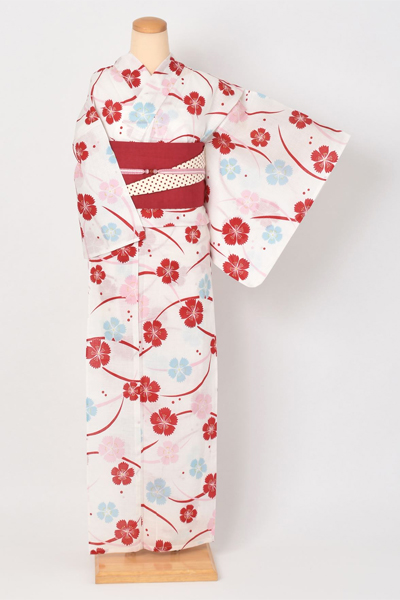 浴衣[つゆ草になでしこ]