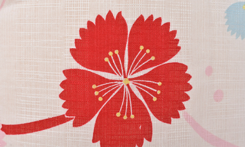 浴衣[つゆ草になでしこ]