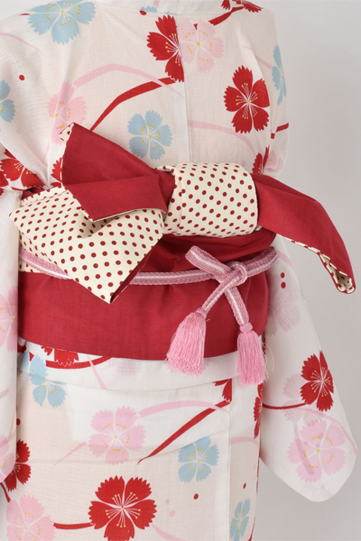 浴衣[つゆ草になでしこ]