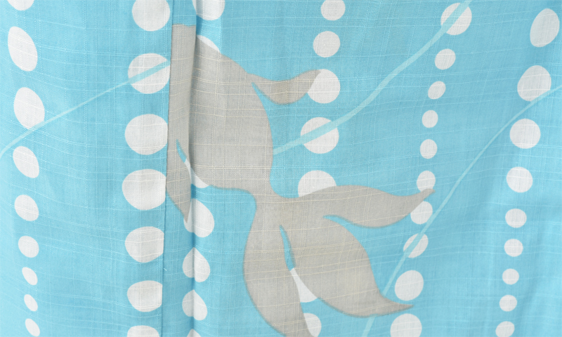 ゆかた[水色に金魚]