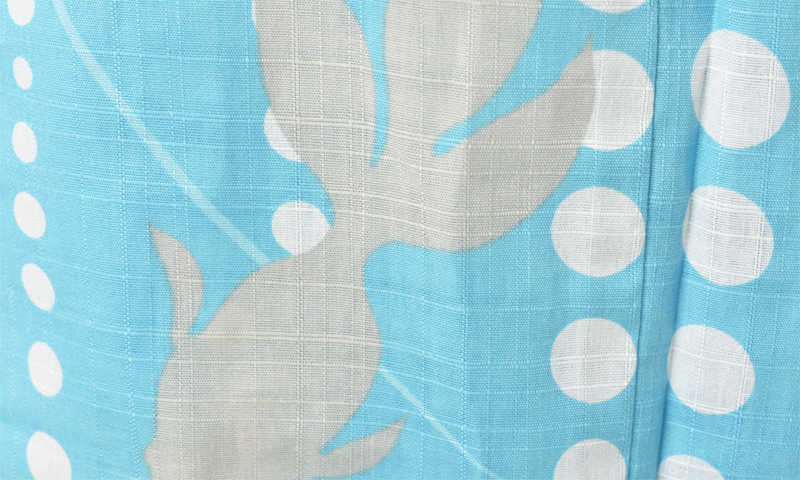 ゆかた[水色に金魚]