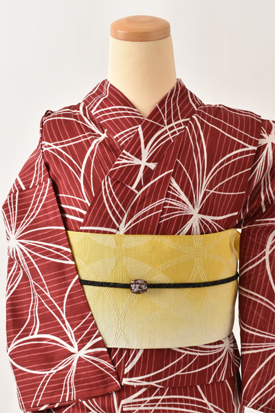 浴衣[赤・縞 Sサイズ]