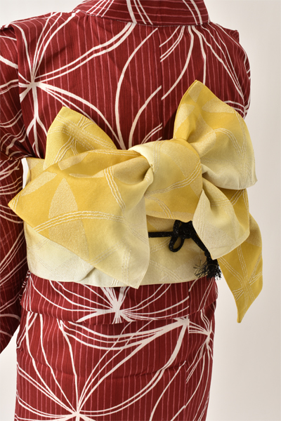 浴衣[赤・縞 Sサイズ]