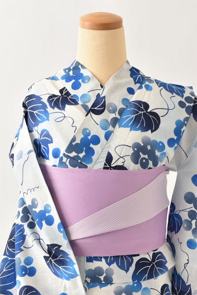 浴衣[水色・葡萄]