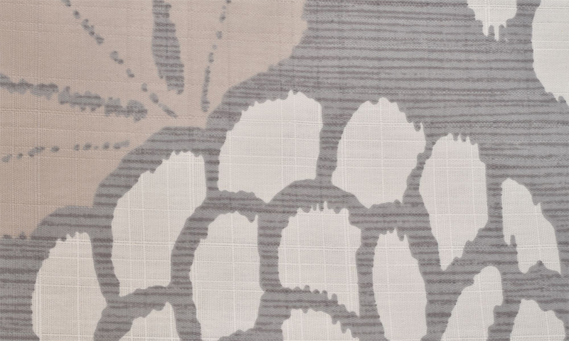 浴衣[グレー・菊]