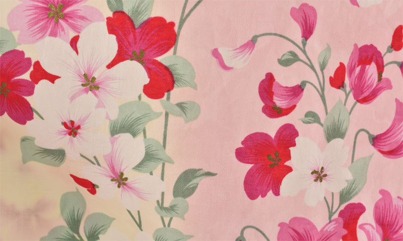 浴衣[クリーム・花柄]