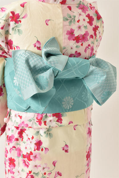 浴衣[クリーム・花柄]