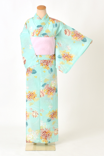 浴衣[ミントブルー]