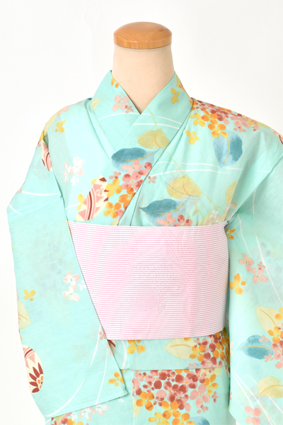 浴衣[ミントブルー]
