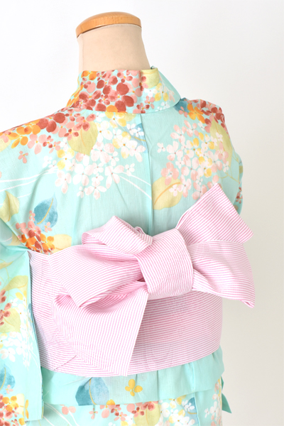 浴衣[ミントブルー]