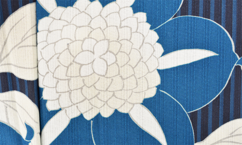浴衣[紺・花柄]
