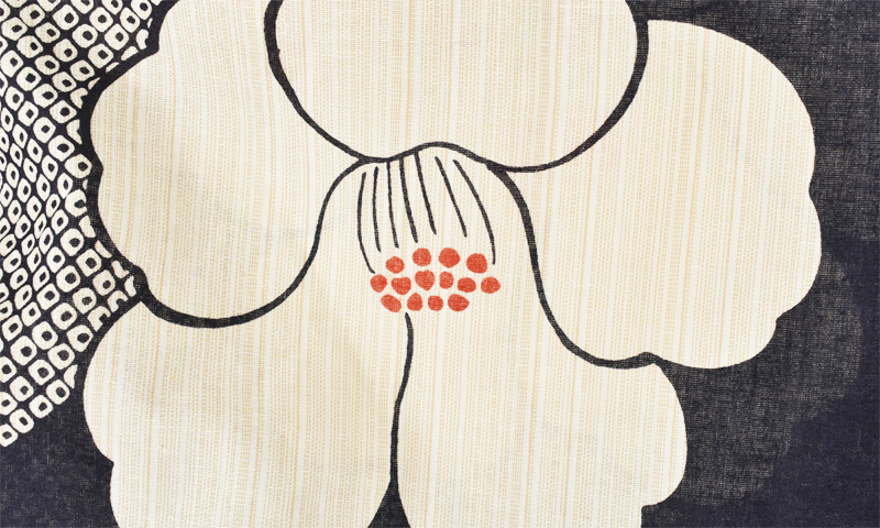 浴衣[椿・鹿の子]