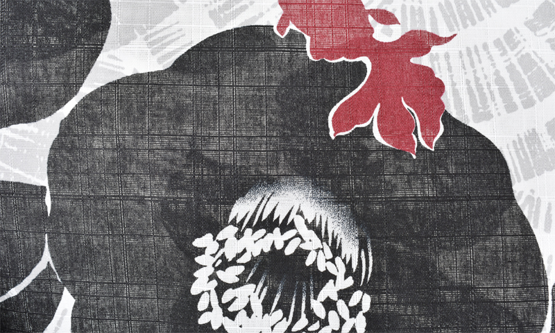 浴衣[UTAHA・グレー×黒]