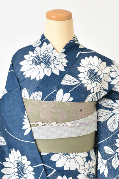 浴衣[紺・向日葵]