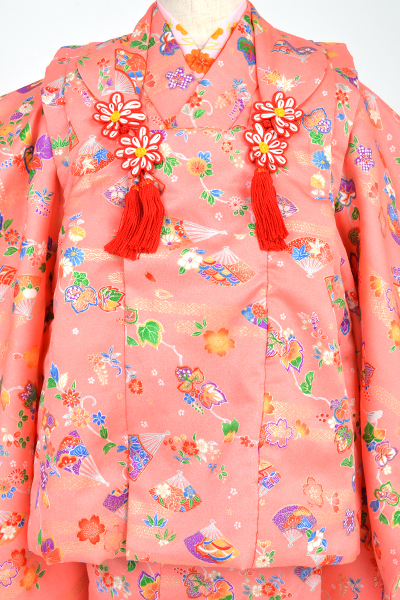 三歳被布セット(サーモンピンク)