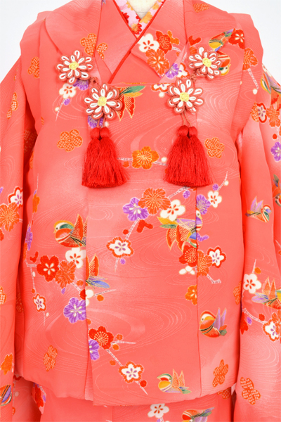 三歳被布セット(コーラルピンク)