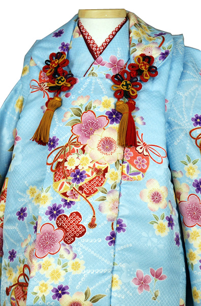 三歳被布セット 被布(水色・まり)