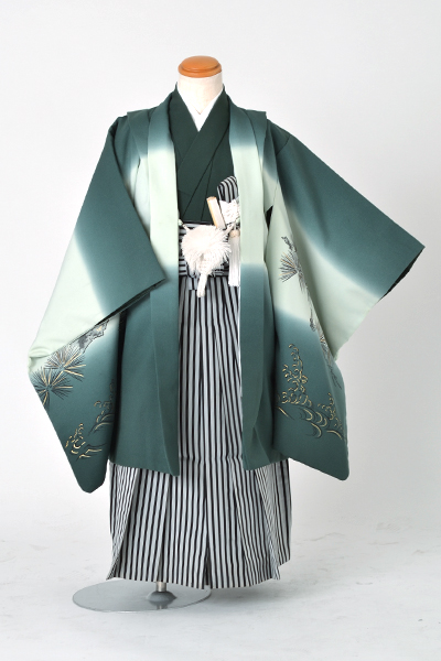 五歳祝い着セット 富士山・松・鷹
