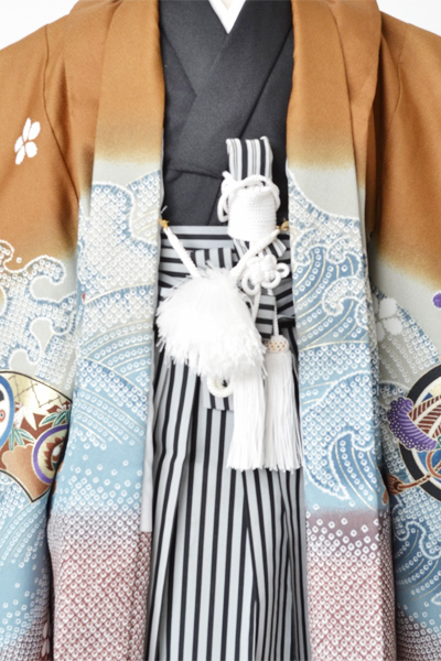 5歳祝着[茶色・鷹]